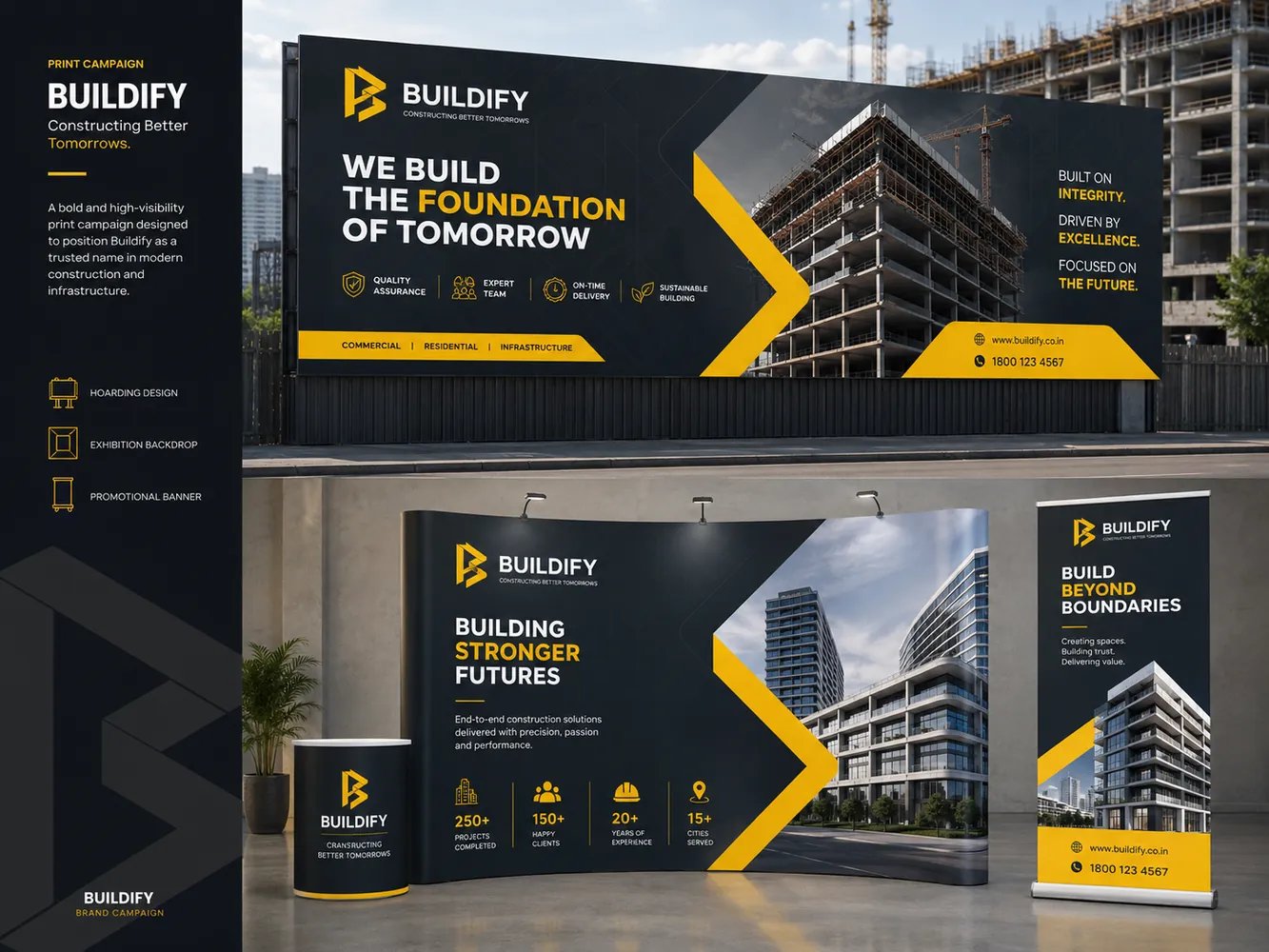 Buildify construction branding campaign