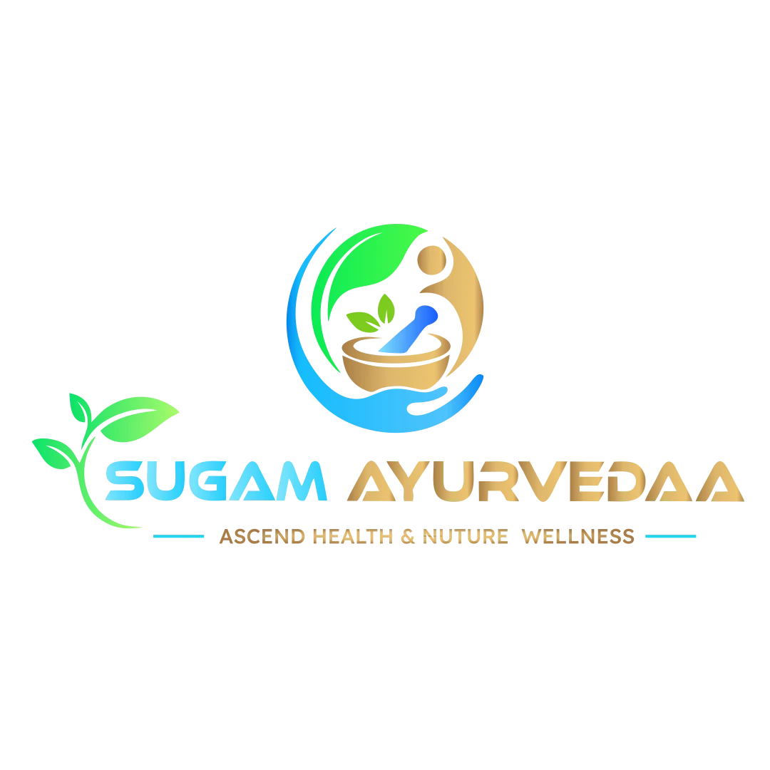 Sugam Ayurveda health and wellness logo