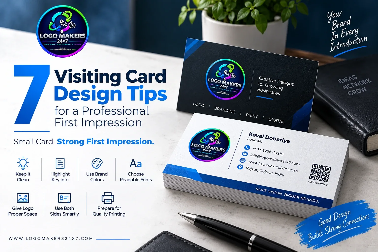Professional visiting card design tips for businesses