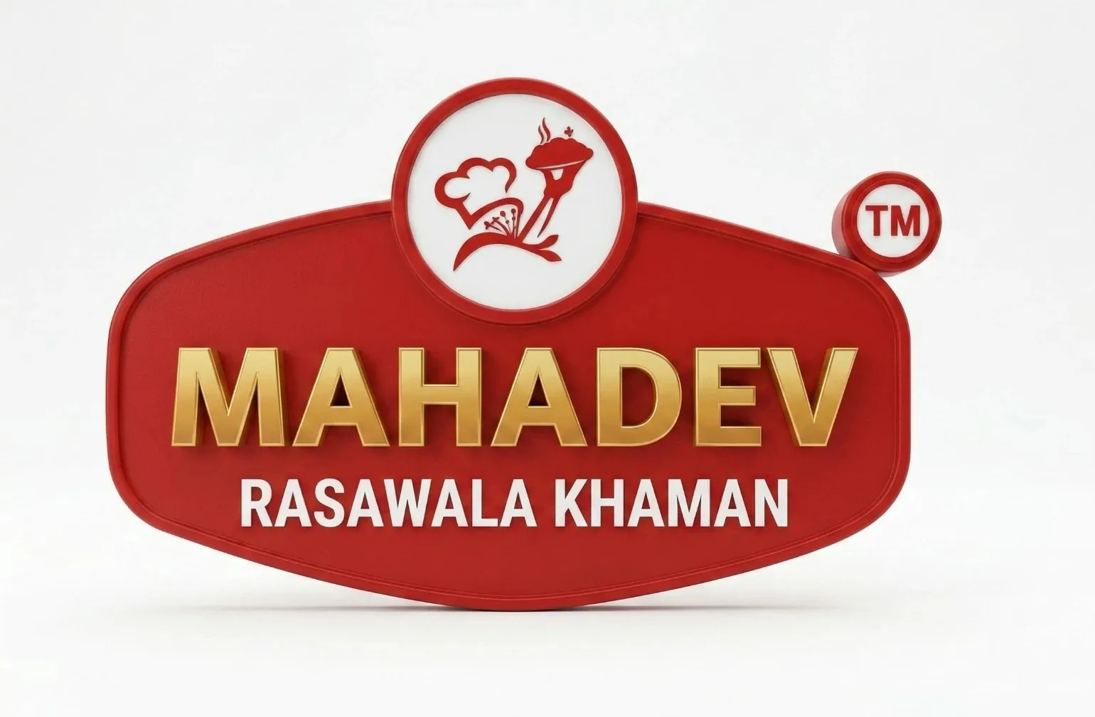 Mahadev Rasawala Khaman professional food logo design by Logo Makers 24x7